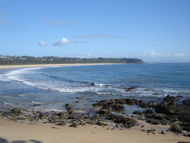 Black Head beach from the surf club