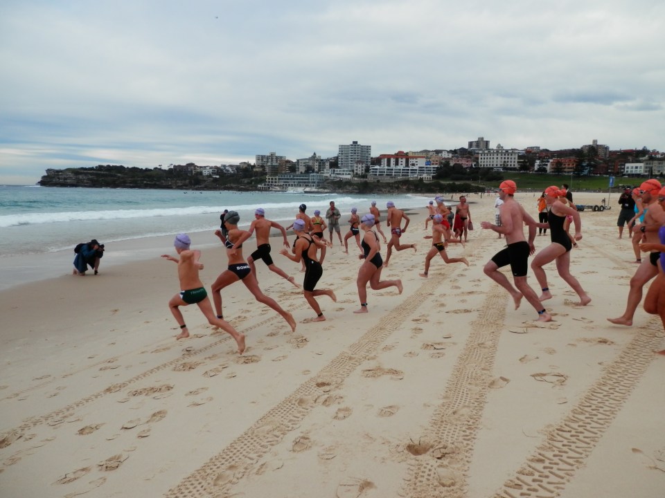 The sprint at the start of the one km