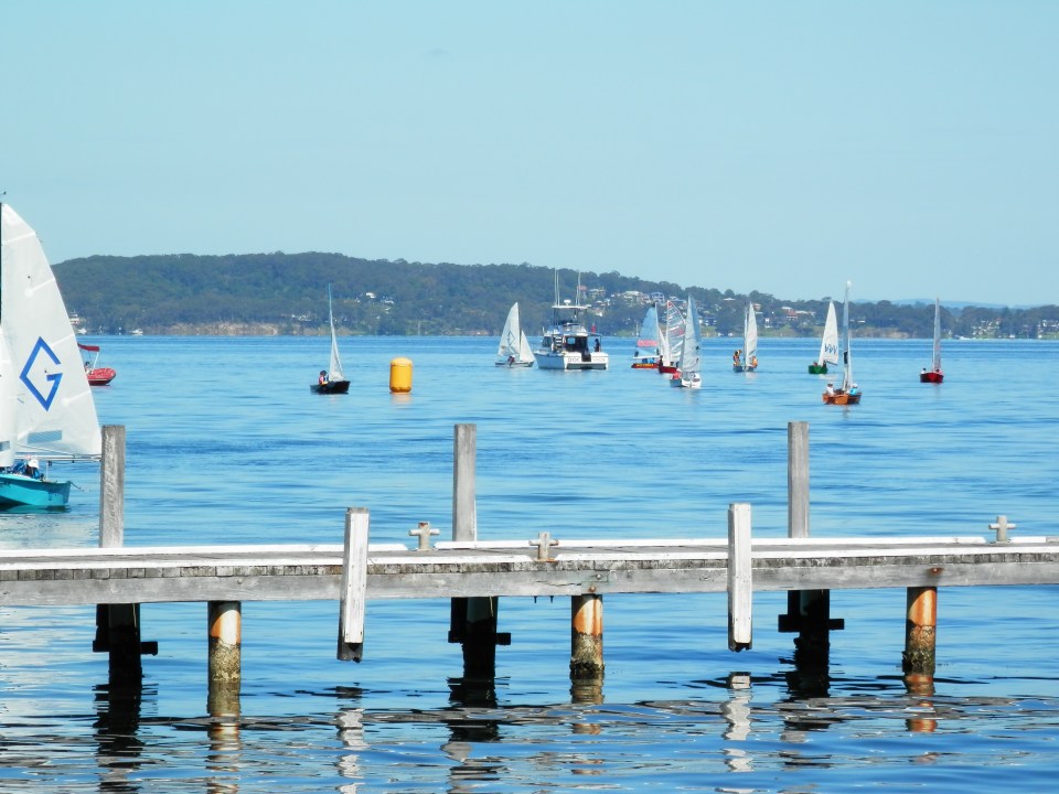 Great conditions for swimming, not sailing