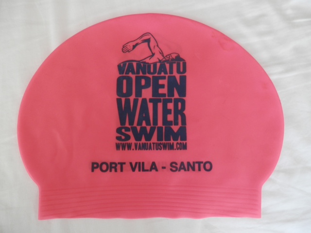 Swim cap from rces in Vanuatu 2013