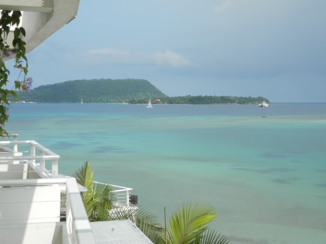 Port Vila harbour in gentler times