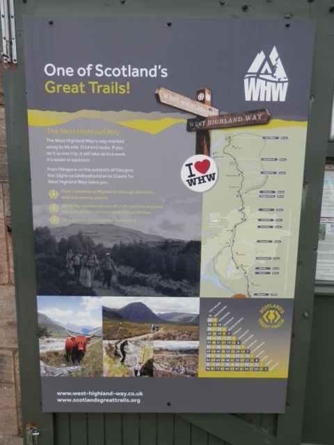 A map of the West Highland Trail