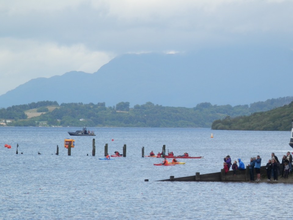 The safety crew takining a break between waves