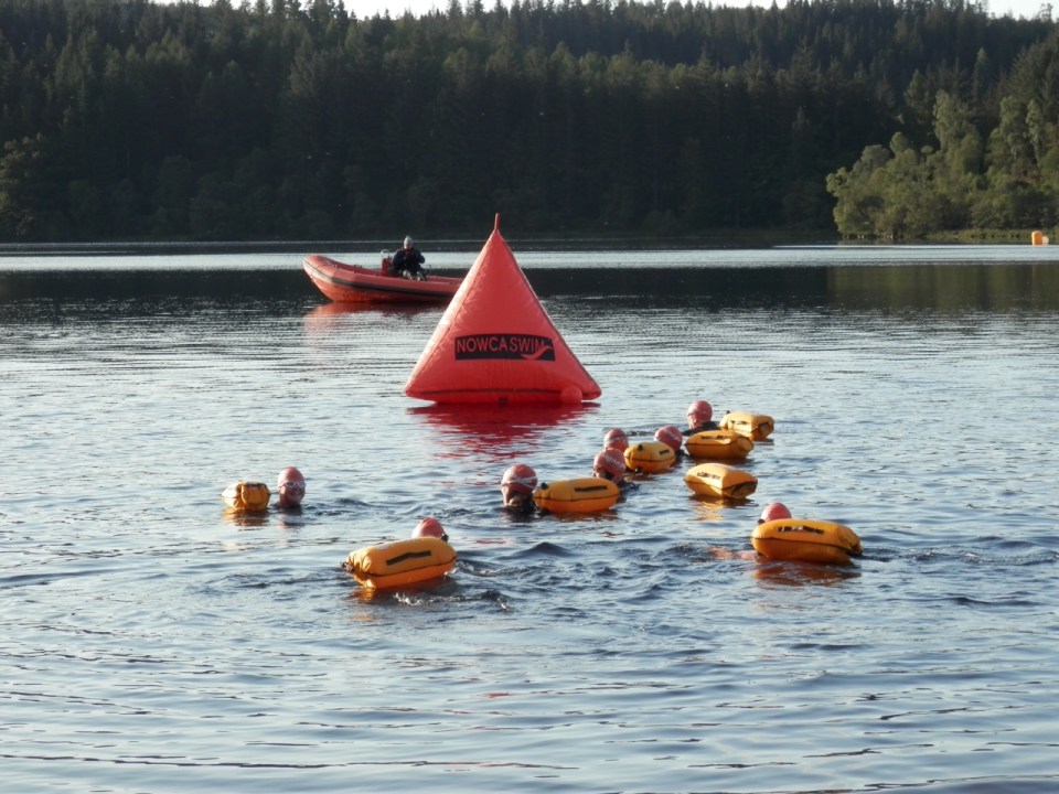 Waiting for the start of the 10km race at Loch Ard